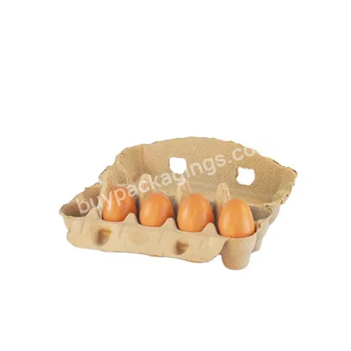 Paper Pulp Blank Empty 10 Cells Egg Carton High Quality 10 Count For Chicken Eggs Holder Container For Refrigerator