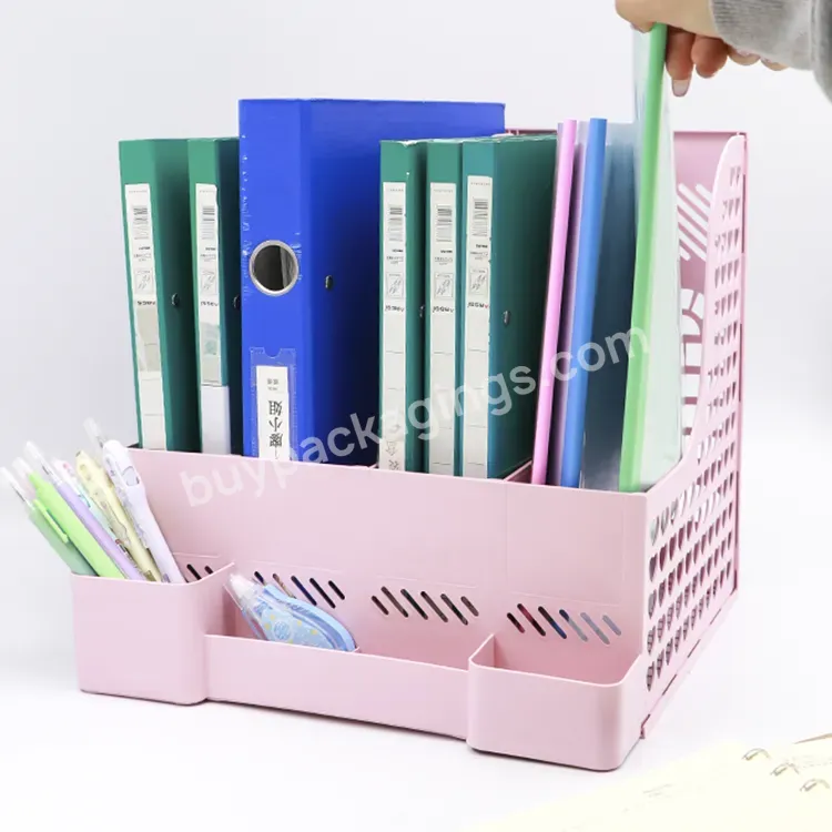 Paper Storage Notebook File Organizer Racks A4 File Folder Office Supplies Desk Organizer Office Metal Wire Paper Tray