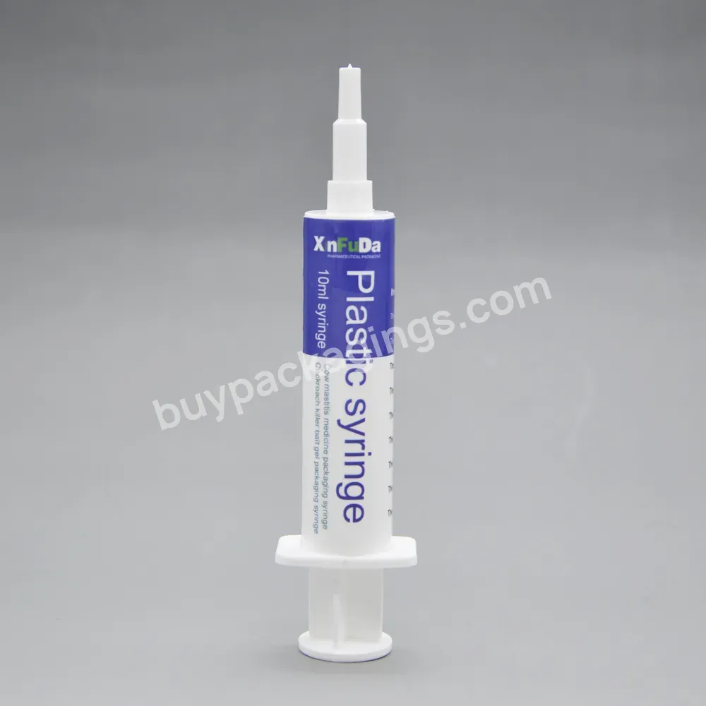 Paste Packaging White Colorful Plastic Injector 10ml Empty Intrammamary Syringe Applicator For Dairy Cattle And Cow