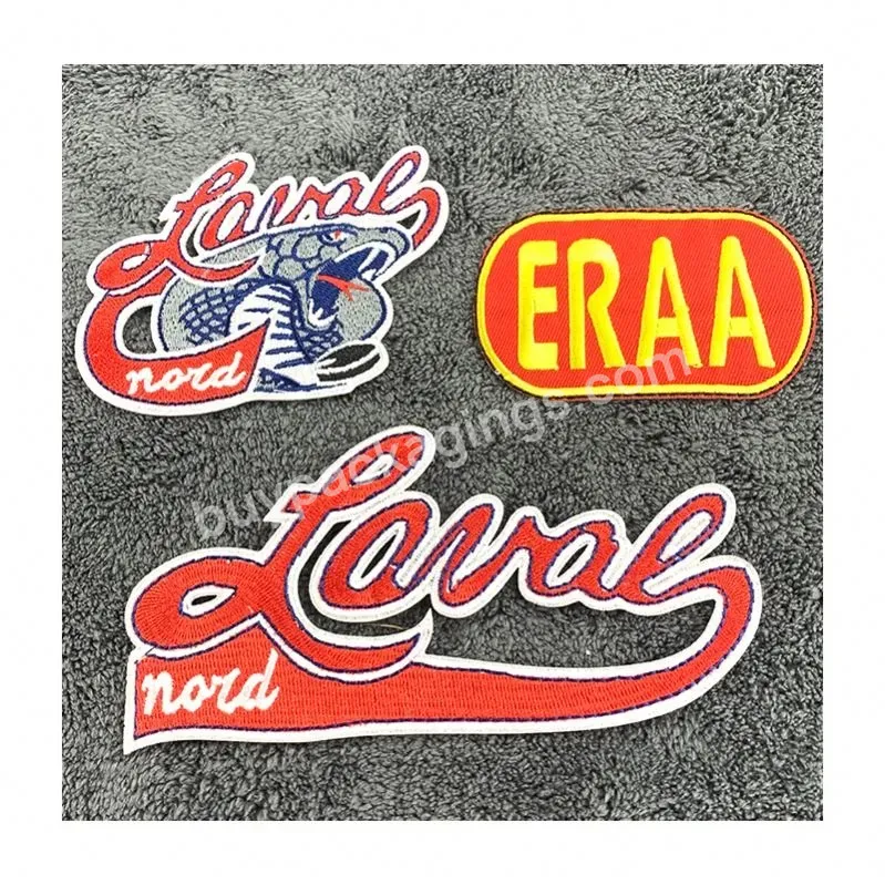 Patches Custom Name Brand Embroidered Logo Embroidery Sew Iron On Letter Badge For Clothing