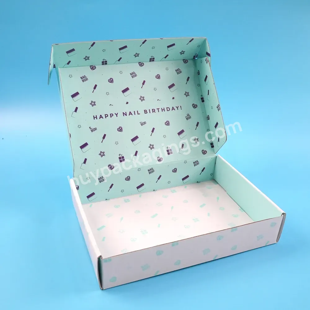 Pattern Printing Custom Easy-fold Cardboard Color Corrugated Mailer Box For Gift Packaging Board Games