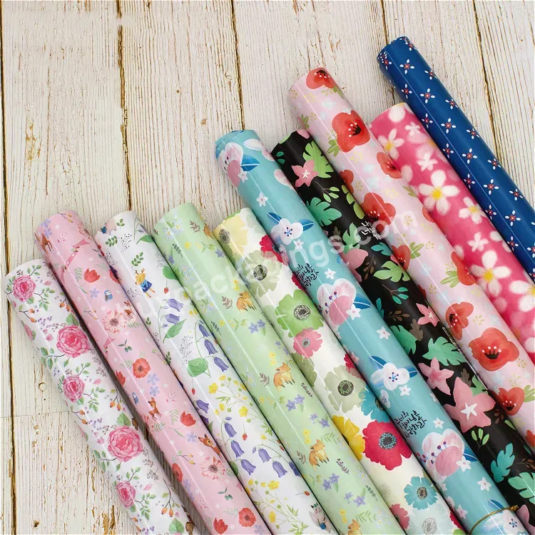 Patterns Christmas Wrapping Paper Roll Coated Wood Pulp Wrapping Gift Paper Gift Wrapping Paper