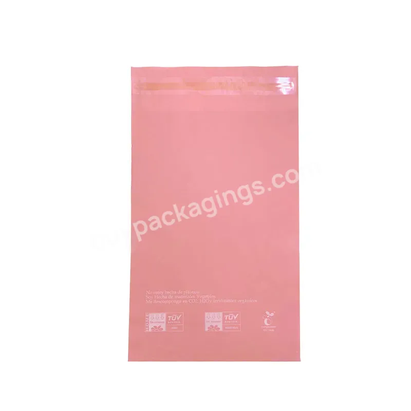 Pbat Black White Printed Custom Logo Postal Bags Biodegradable Envelope With Self Adhesive