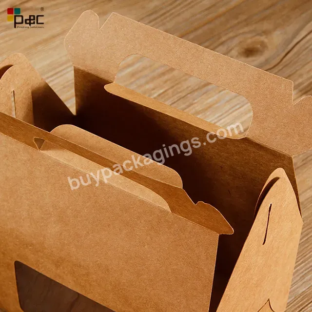 P&c Paper Lunch Incense Kraft Paper Box Jute Bag With Window