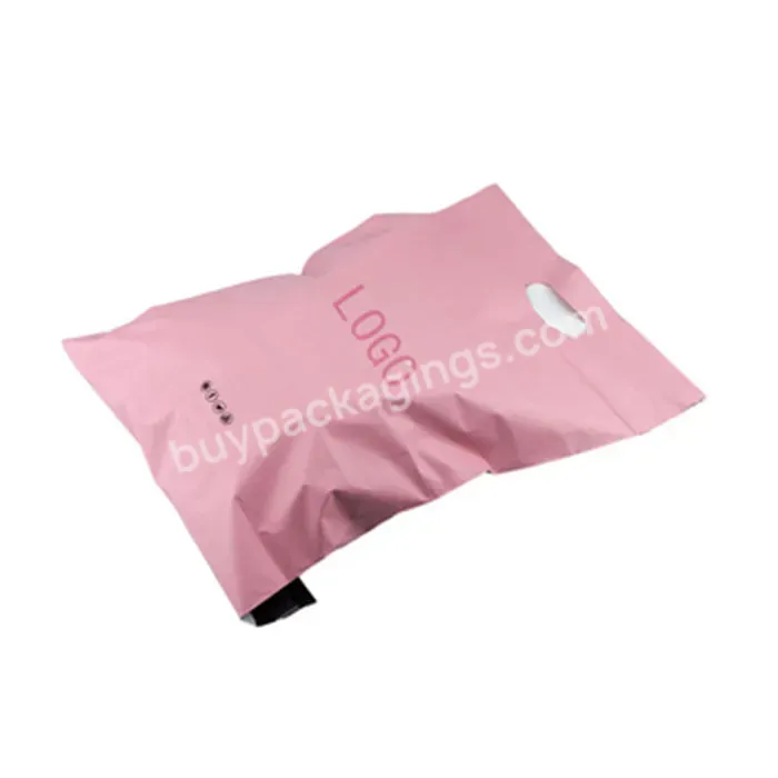 Pe Material Black Poly Mailer Pink Packing Bag Shipping Envelope Custom Print Handle Bag For Packaging