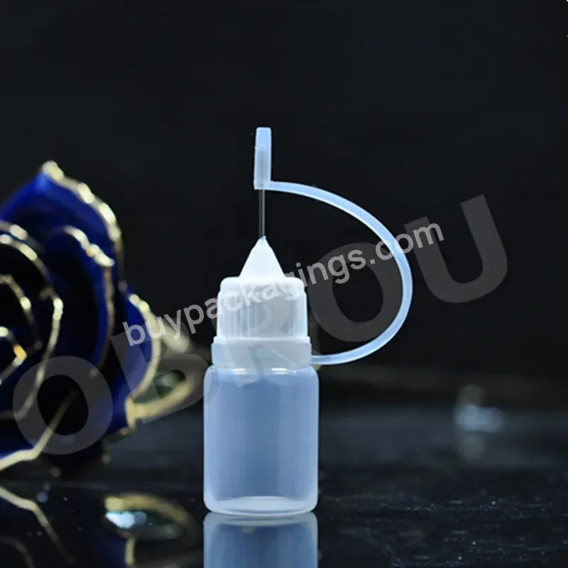 Pe Plastic Squeeze Glue Needle Nose Bottle,Needle Tip Bottle 10ml For Tattoo Ink