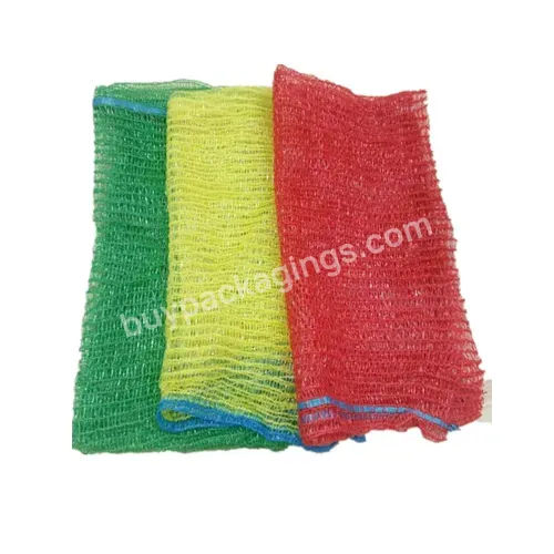 Pe Raschel Leno Mesh Net Bag For Firewood 50kg Mesh Onion Bags Wholesale For Onion Packing