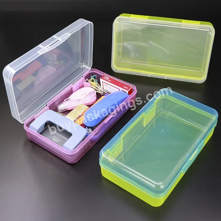 Pencil Case Customize Wholesale Stationery Storage Pencil Container Big Capacity Washable Crayon School Brush Pen Boxes