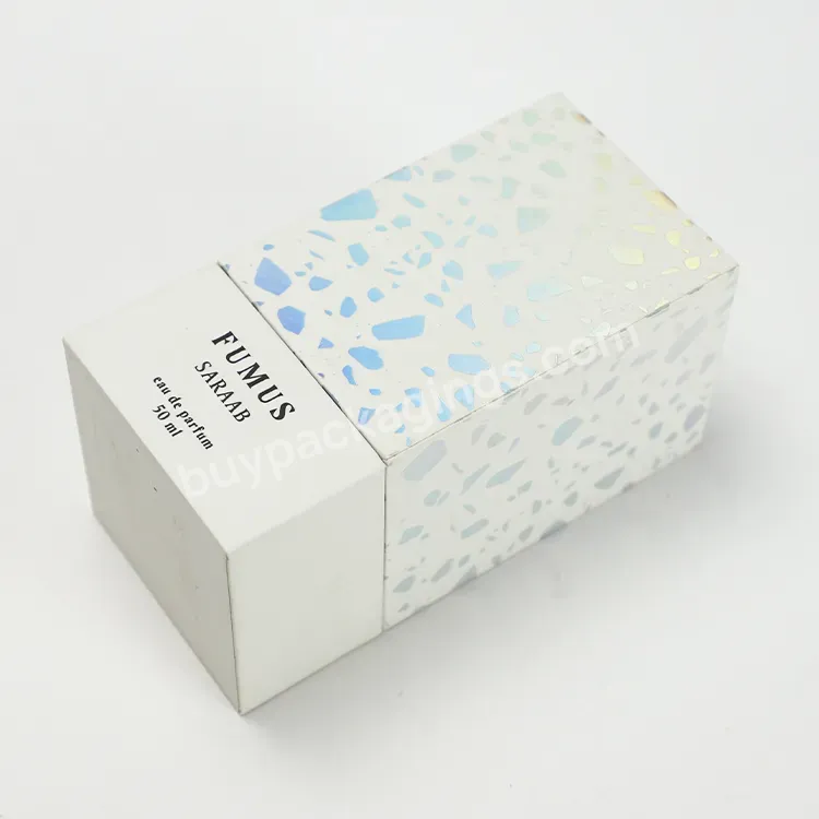 Perfume Packaging Design Printed Uv Spot Rigid Paper Candle Gift Box For 50ml Bottles