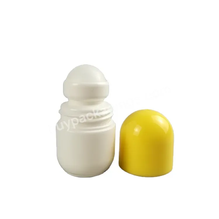 Personal Care Empty Plastic Sunscreen Cream Hdpe Roll On Bottle 20g Deodorant Roller Containers With Pp Ball