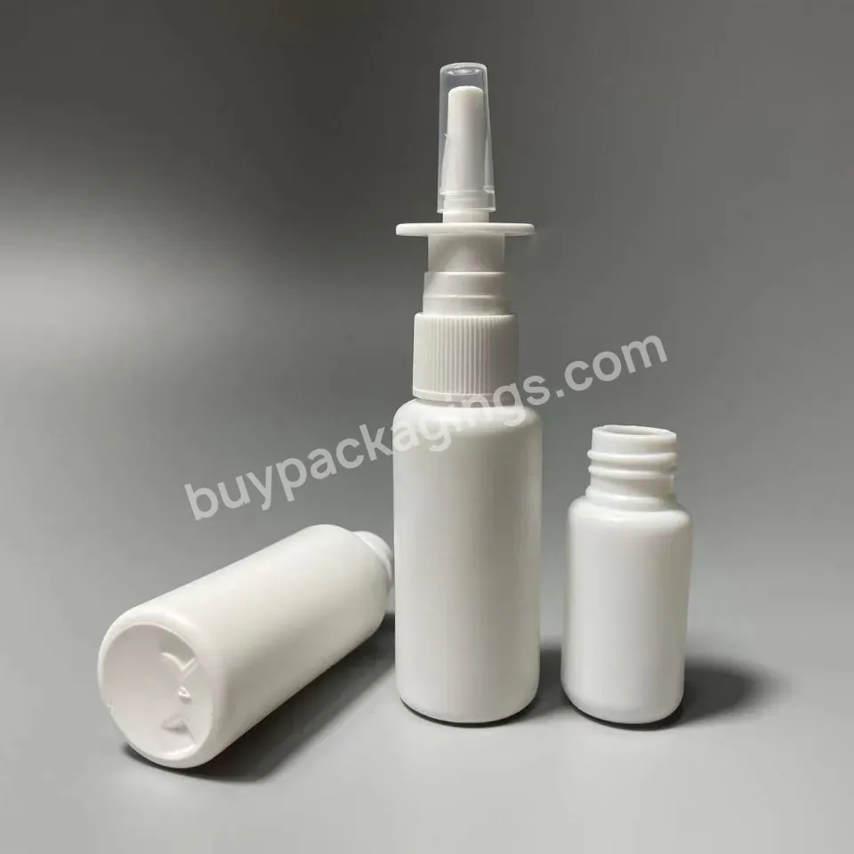 Personal Care White Nasal Throat Spray Bottle 10ml 20ml 30ml Oral Sprayer Bottles With Long Nozzle