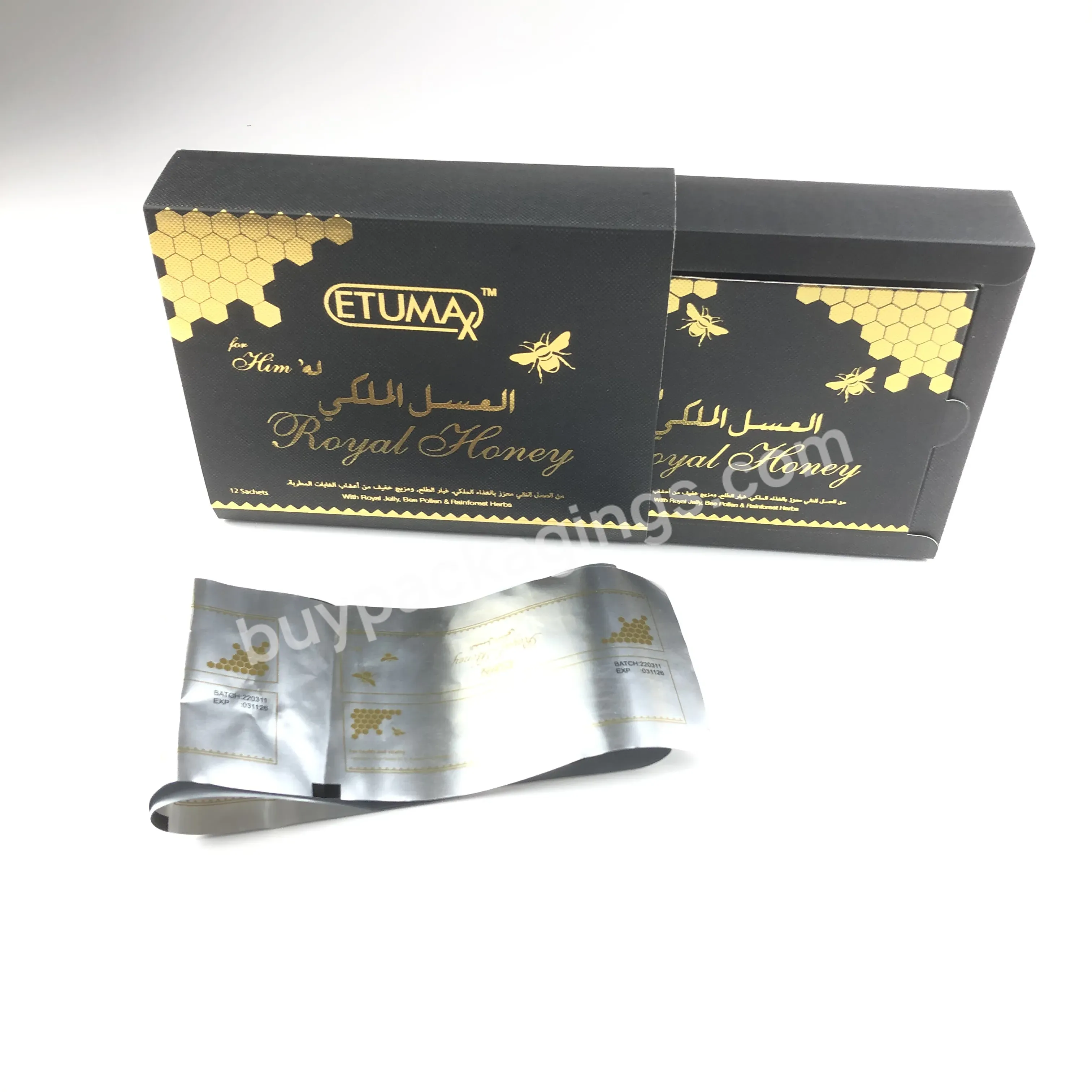 Personalise Sachet Personalise Logo Custom Powder Sachet Packaging Moisture Proof Honey Packing Sachets