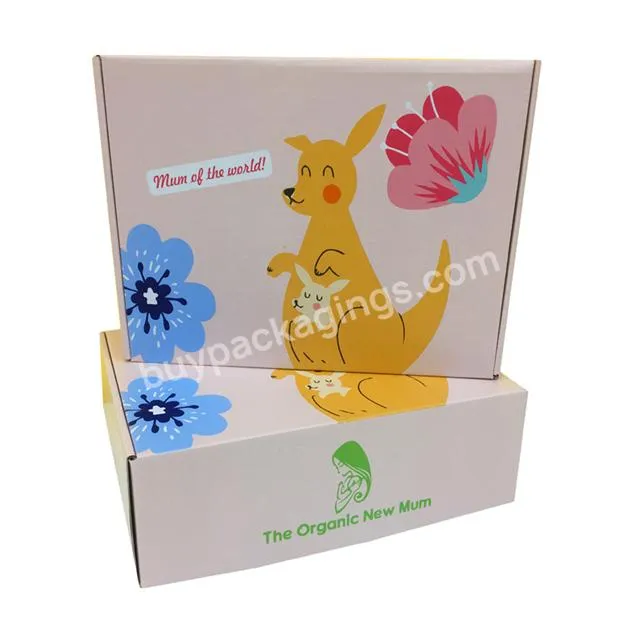 personalized corrugated heavy duty kraft mailer boxes custom printed self sealing custom clothing shipping boxes