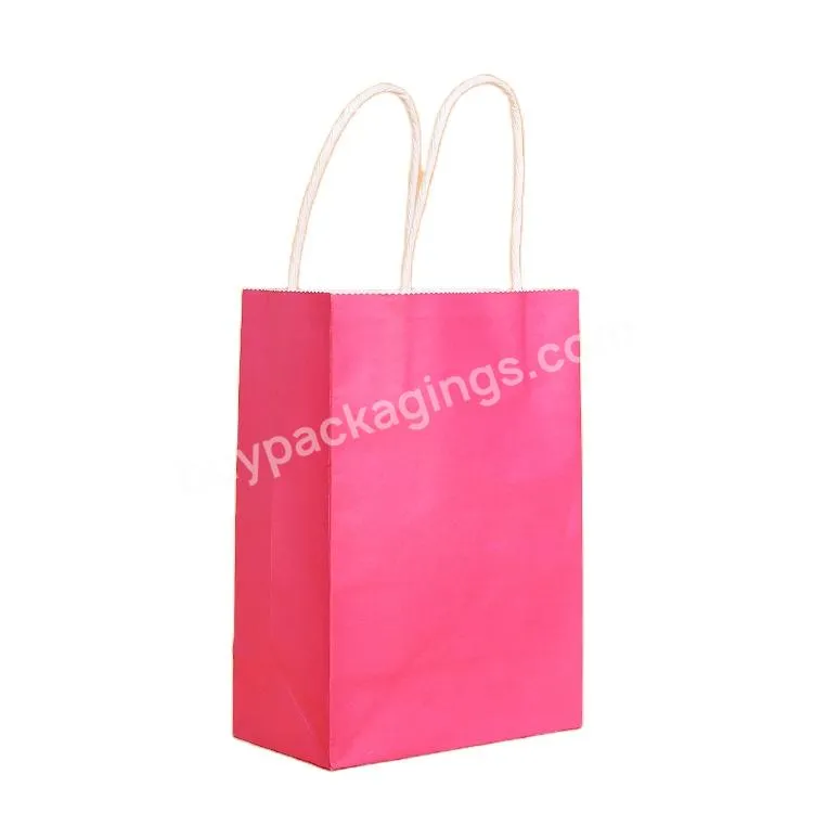 Personalized Custom Boutique Carry Clothing Shopping Gift Packaging Kraft Paper Bags