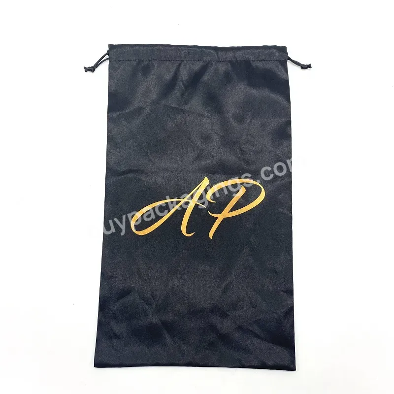 Personalized Custom Logo Printed Silk Satin Drawstring Bag Dust Shoe Packaging Pouch - Buy Satin Shoe Bag,Satin Draw String Bags,Custom Satin Bags Logo Printed.