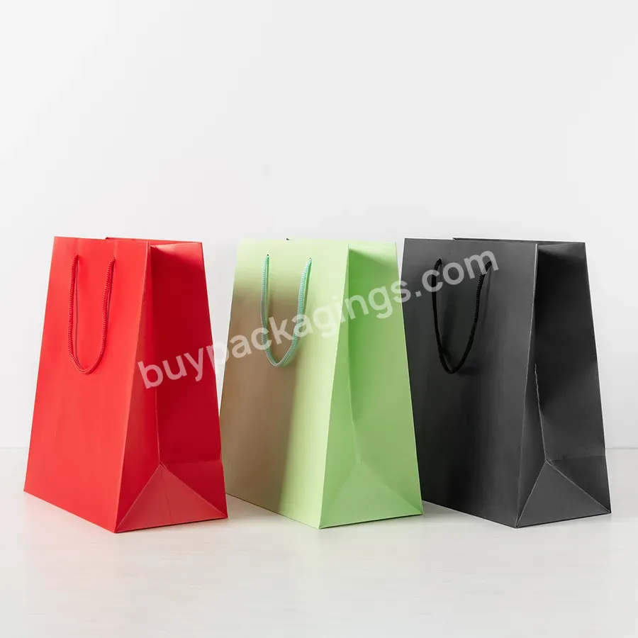 Personalized Custom Paper Bag High Quality Take Away Paper Bag Reusable Paper Bag