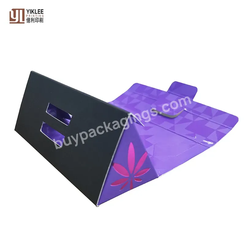 Personalized Design Easy Making Maple Triangle Foldable Cardboard Box