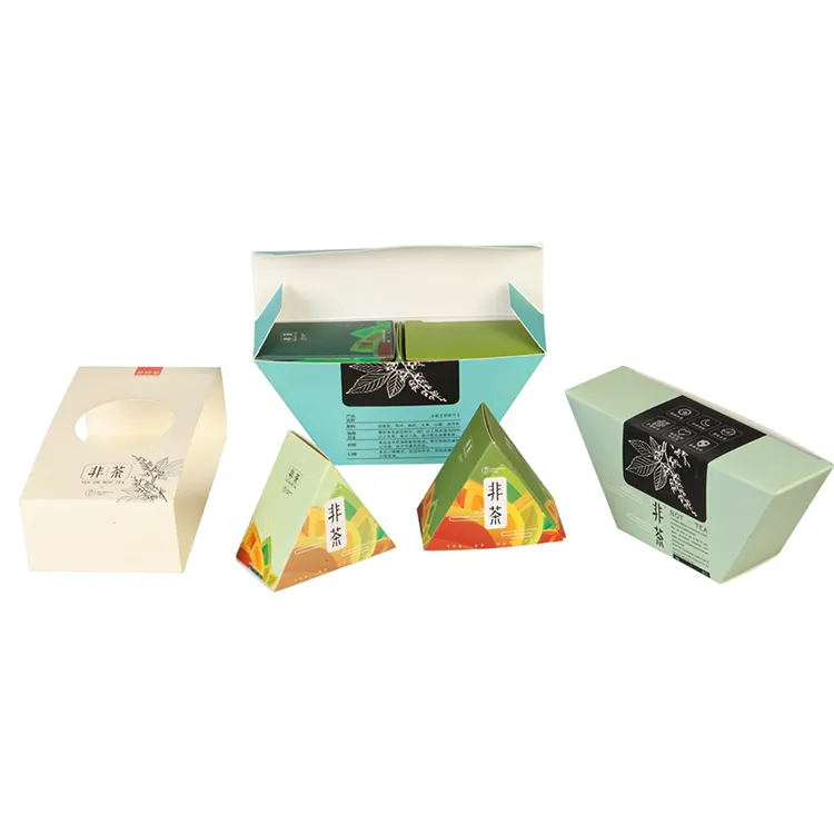 Personalized Gift Boxes Set Cheap Small Triangular Gift Boxes  Colorful 6 Pack Small Triangle Paper Boxes