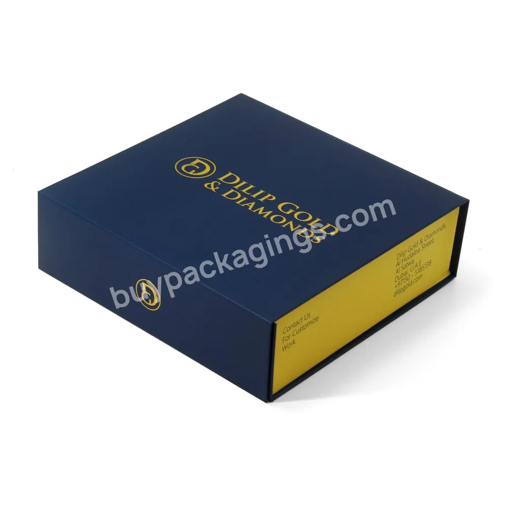 Personalized Large Luxury Magnetic Jewelry Boxes With Logo Custom