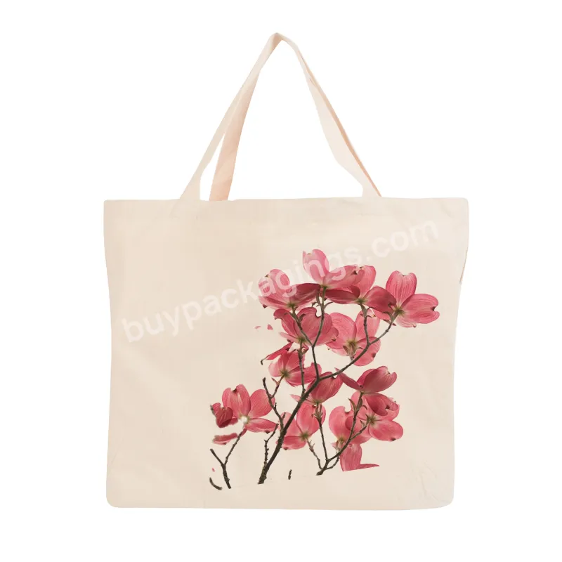 Personalized Logo Canvas New Fabric Tote Bag Custom Logo For Business Printing Shopping Bag Reusable Women Tote Bag