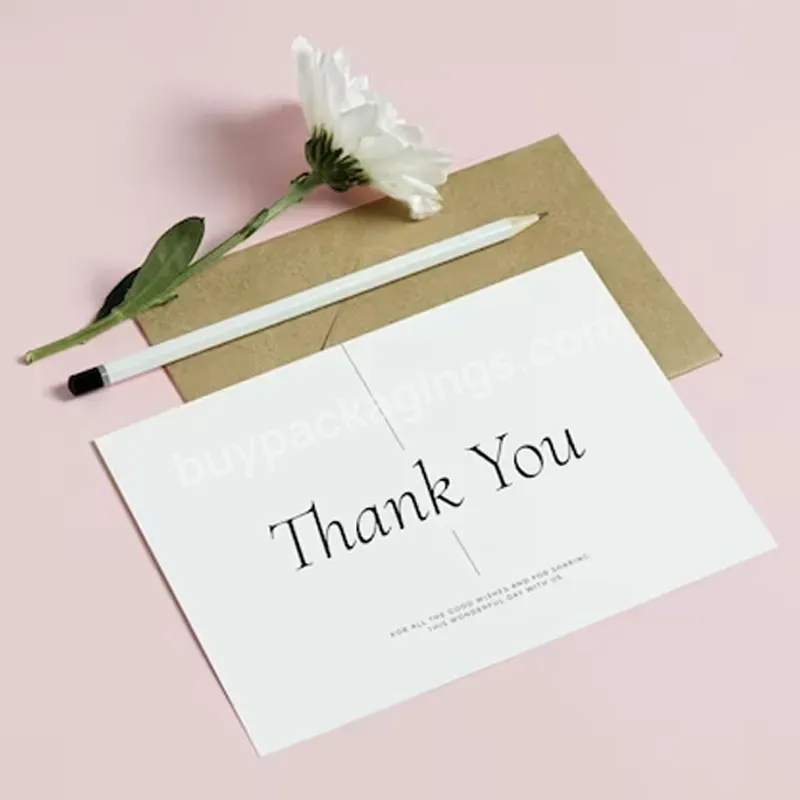 Personalized Logo Luxury Thank You Stickers Greeting Card Custom Thank You Card For Small Business - Buy Custom Thank You Card For Buisness,Thank You Stickers Greeting Card,Personalized Thank You Card.