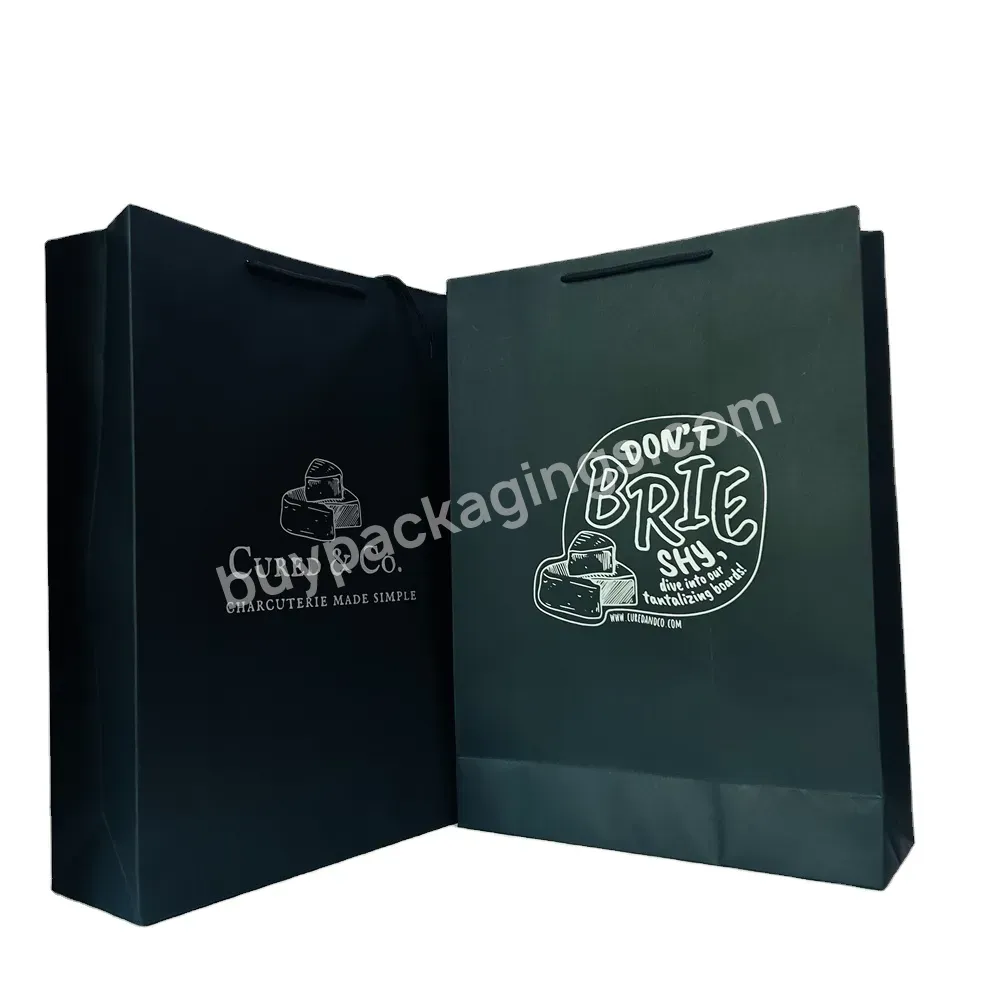 Personalized Luxury Boutique Gift Bag Packaging Custom Printing Promotion Thanks To Gift Bag Belt Logo Printing