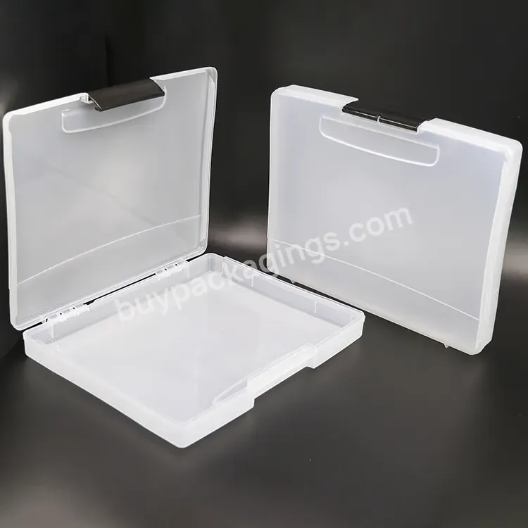 Personalized Translucent Plastic Portable Project Cases A4 B4 Pp Storage File Box For Packaging - Buy Plastic Box For Packaging,Personalized Storage File Box,Plastic Portable Project Cases A4.