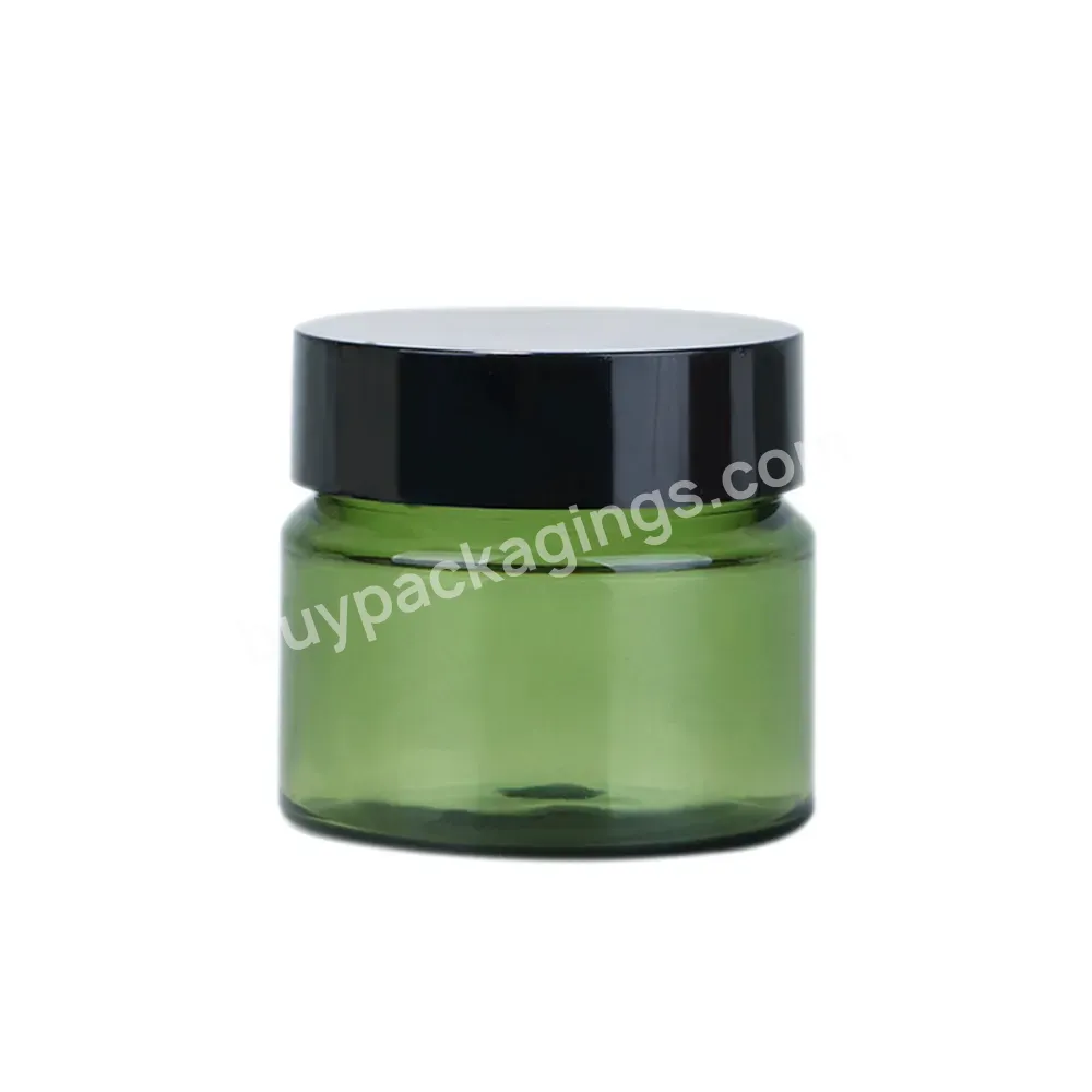 Pet 50g Customized Green Empty Skin Care Packaging Cream Container Eye Cream Face Cream Jar