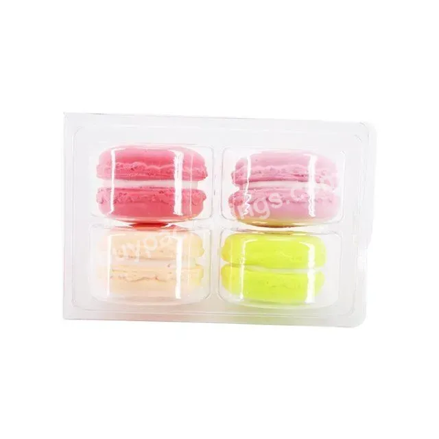 Pet Clamshell Box Blister 4 6 Holes Hot Sales Plastic Macaron Clear Packaging Accept