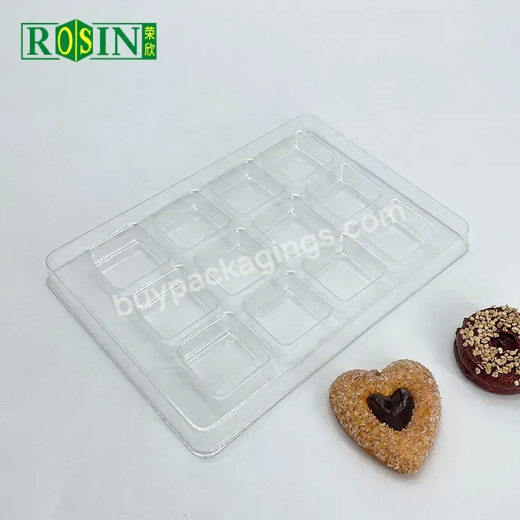 Pet Clear 12 Packaging Insert Cavity Plastic Blister Chocolate Tray