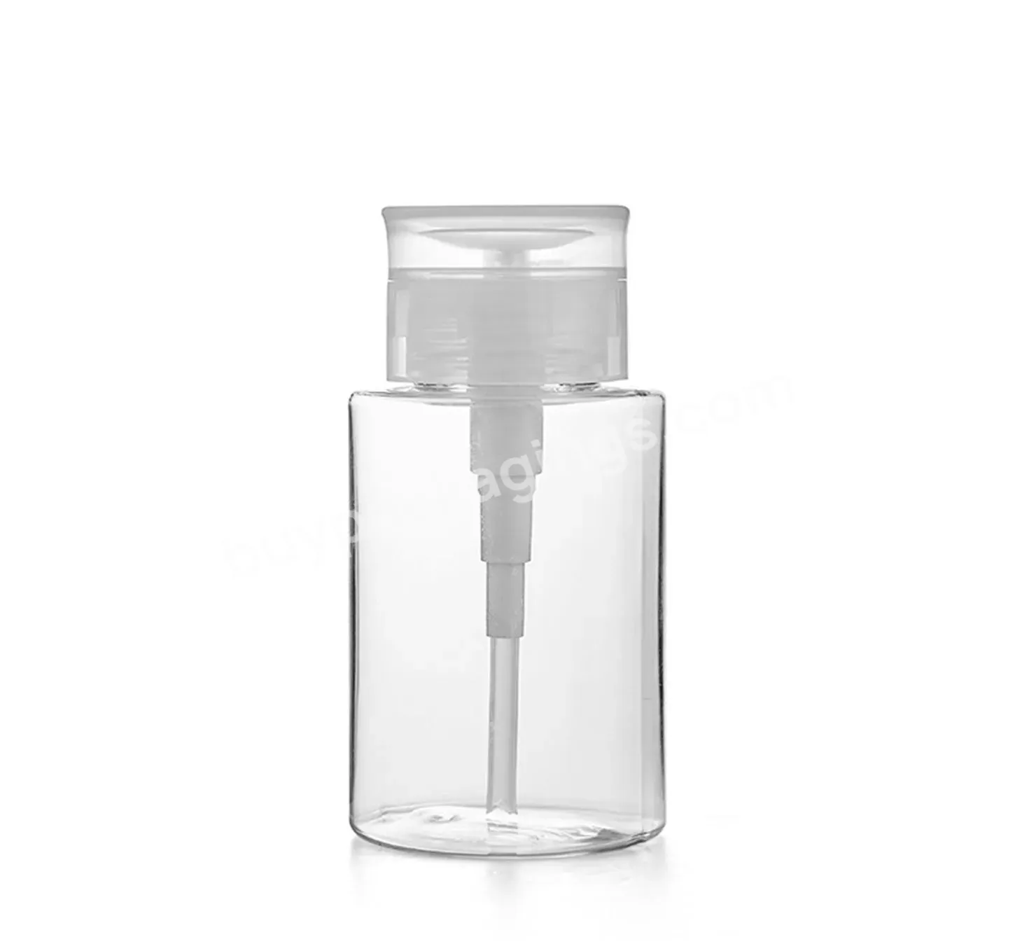 Pet Custom 30ml 50ml 100ml Transparent Cosmetic Packaging Cleansing Water Press Pump Bottle
