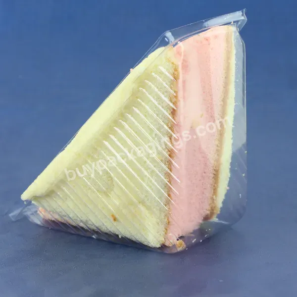 Pet Disposable Triangle Transparent Sandwich Plastic Food Container/box