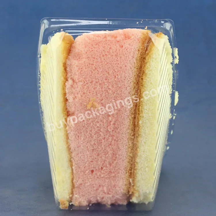 Pet Disposable Triangle Transparent Sandwich Plastic Food Container/box