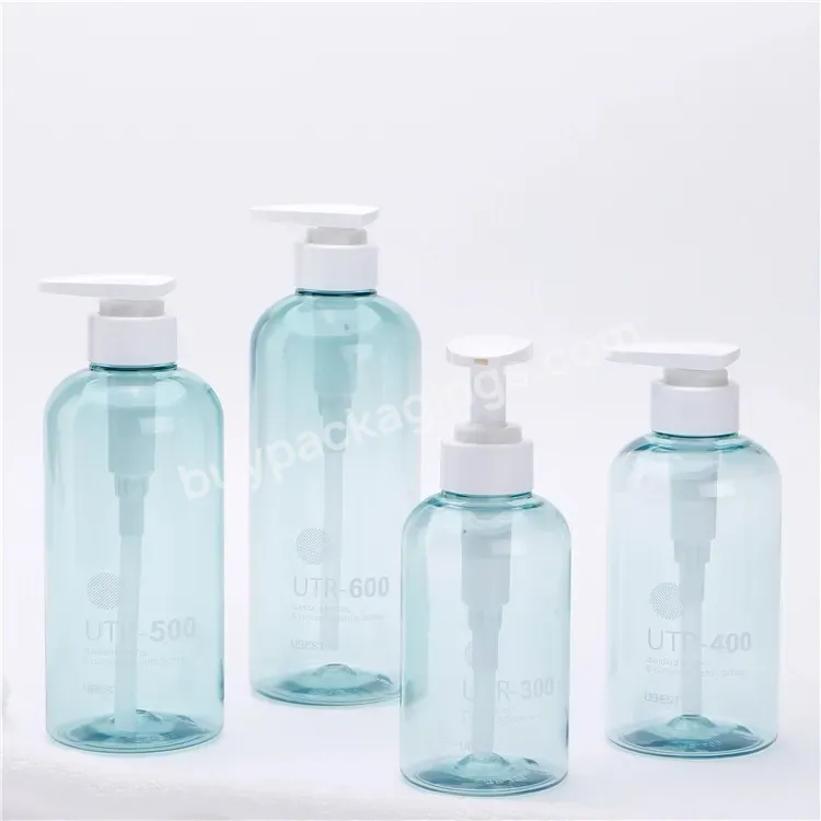 Pet Empty Lotion Pump Bottle 250ml 300ml 400ml 500ml Plastic Shampoo Body Wash Hair Conditioner Package Bottle