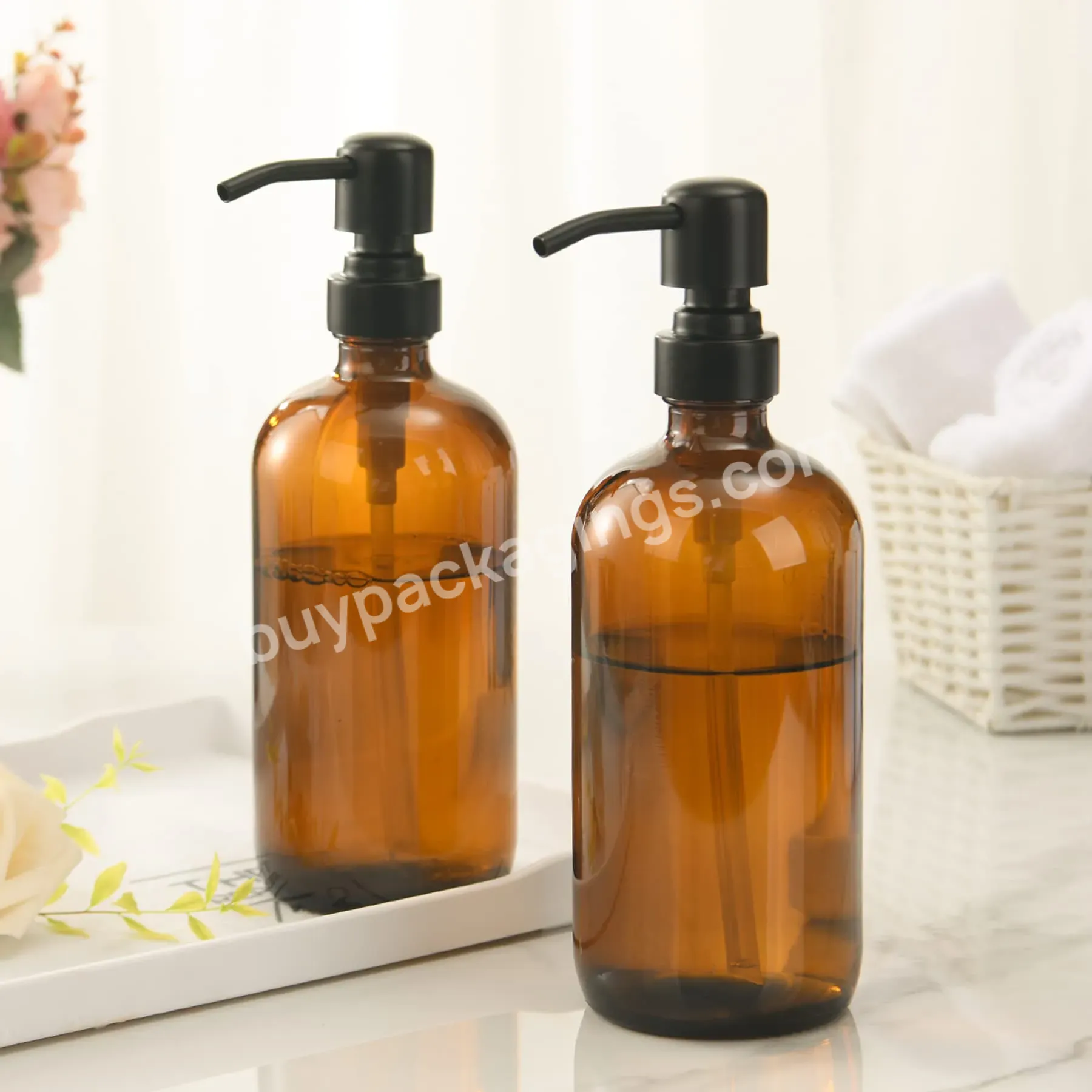 Pet Personal Care Bottle 16oz 500ml Soap Dispenser Empty Shampoo Dispenser Bottles Hair Oils Lotions Pump