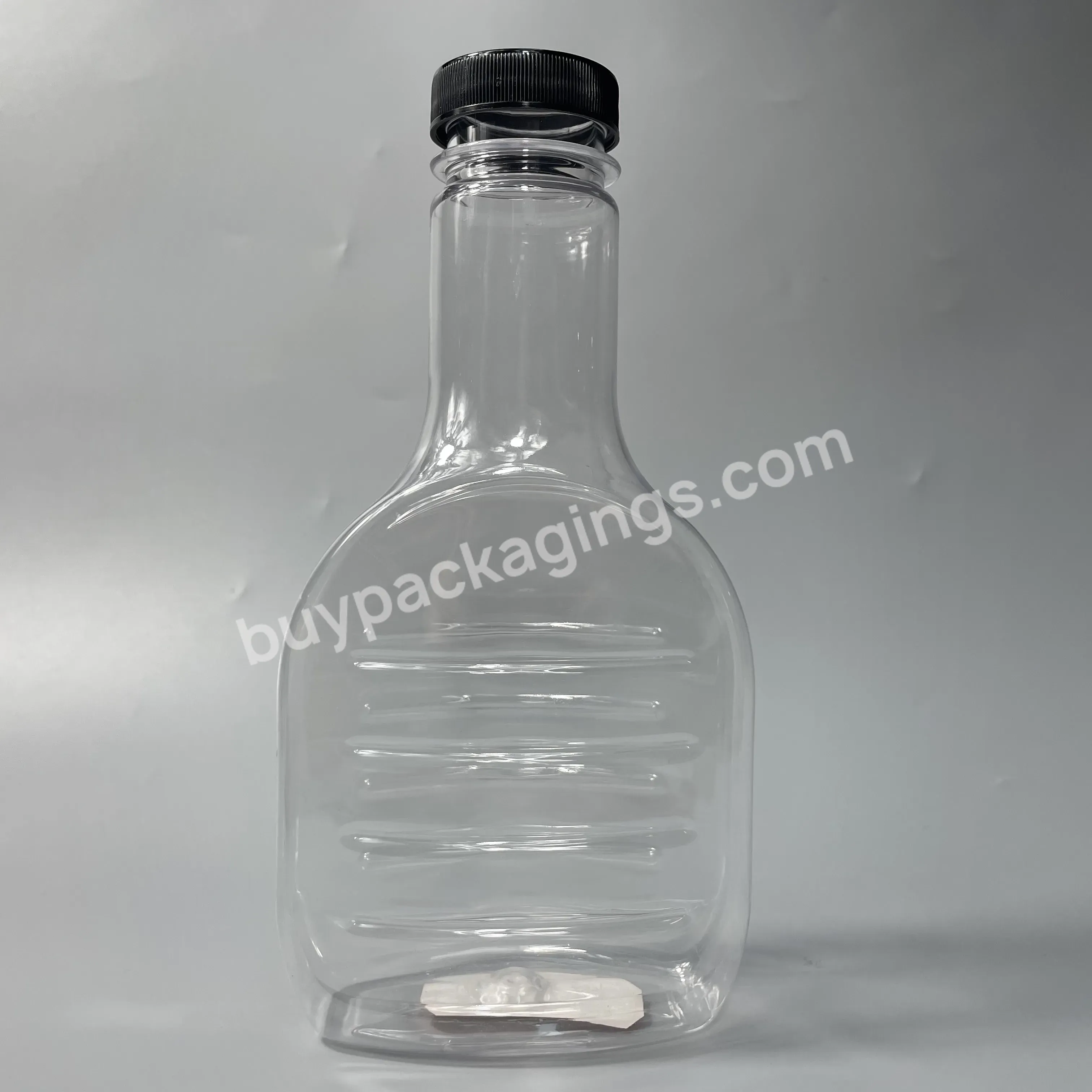 Pet Plastic Bottle Tomato Sauce Squeeze Jam Bottle 500ml Soft Condiment Squeeze Bottle