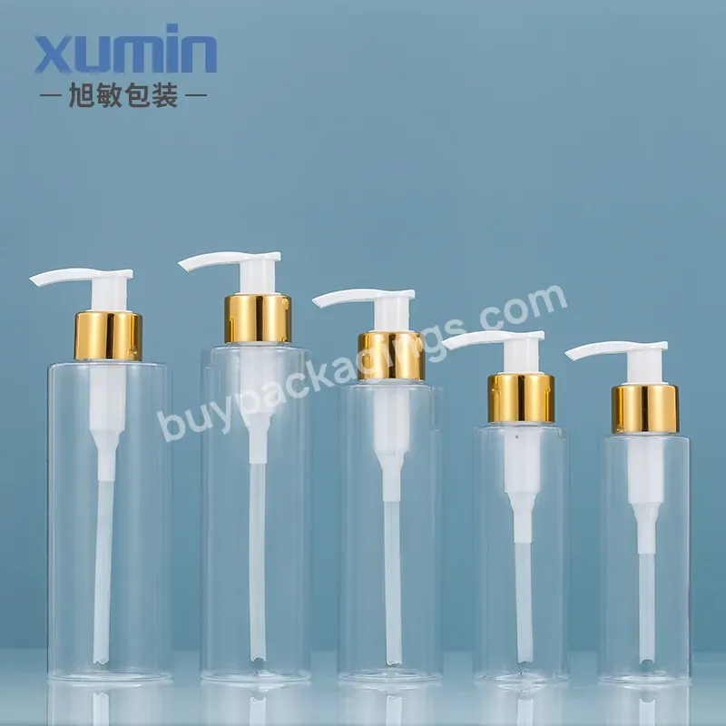 Pet Plastic Bottles 100ml 120ml 150ml 200ml 250ml Lotion Pump Bottle For Cosmetic Packaging