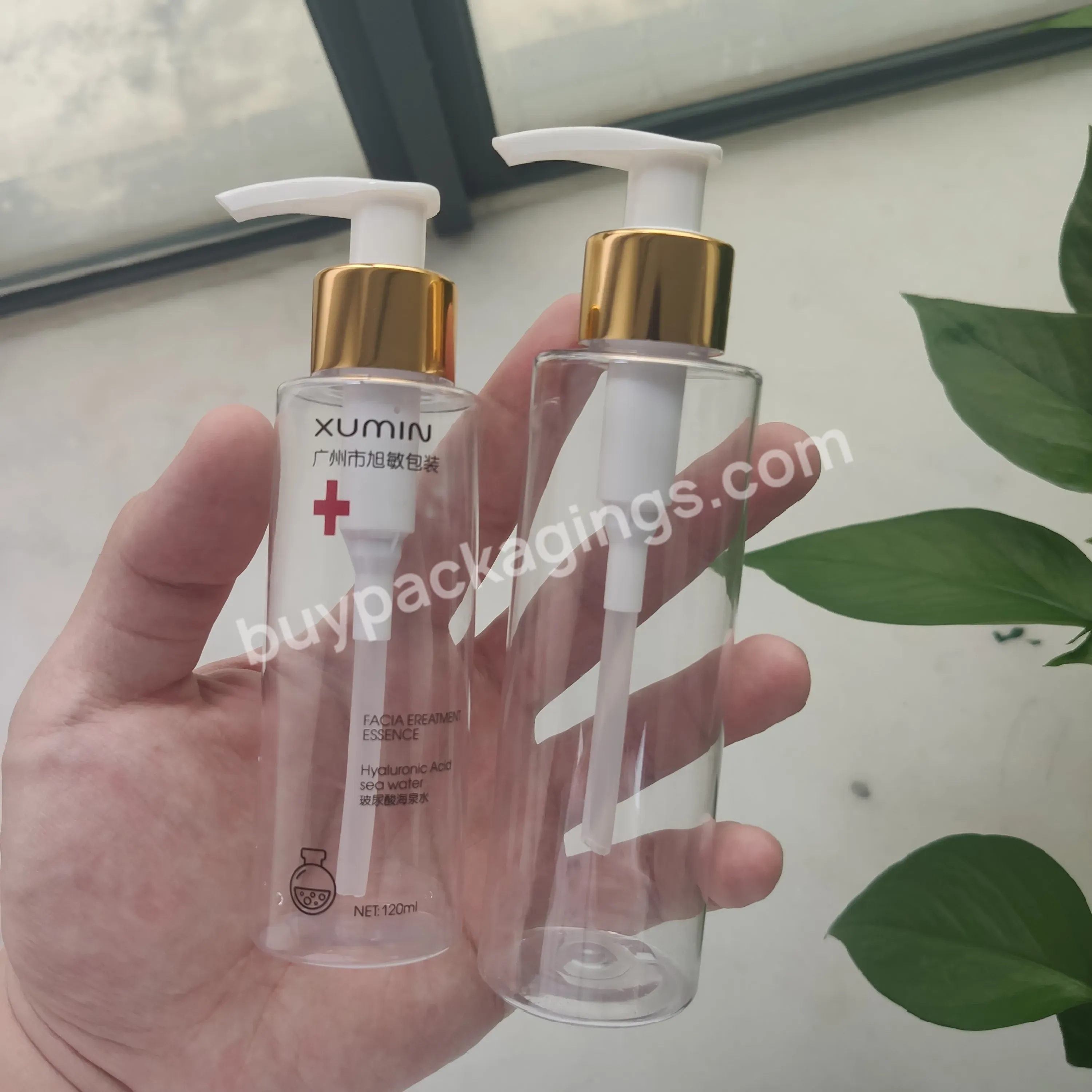 Pet Plastic Bottles 100ml 120ml 150ml 200ml 250ml Lotion Pump Bottle For Cosmetic Packaging