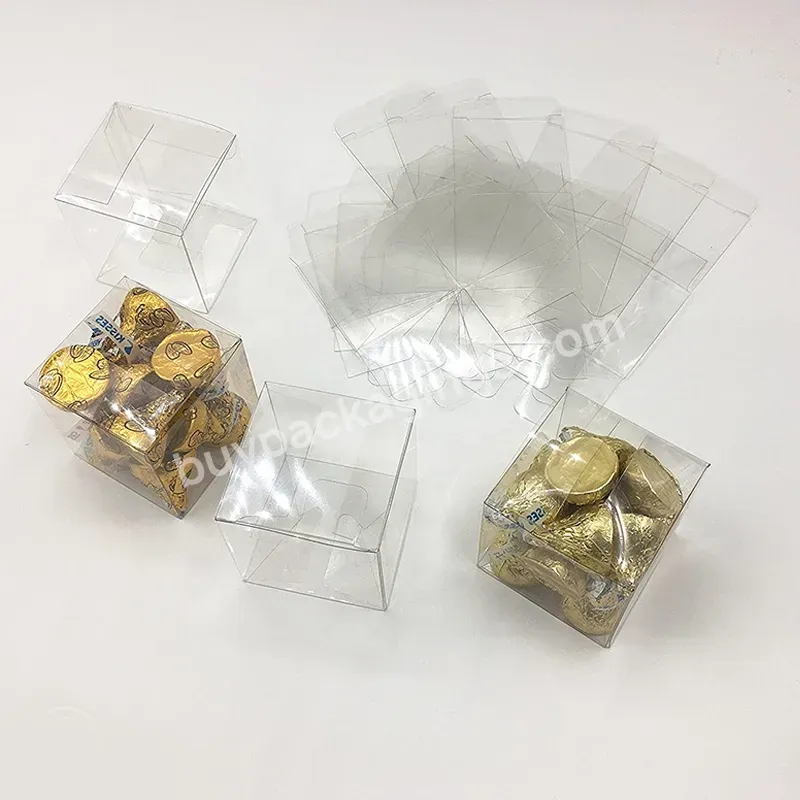 Pet Plastic Recycled Box Custom Clear Transparent Personal Care Packaging For Chocolate Food