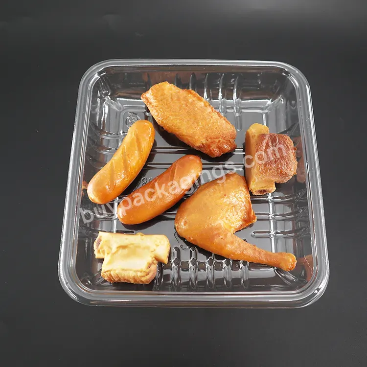 Pet Pp Cpet Plastic Blister Disposable Food Plastic Trays Meat Food Fruit Vegetable Packaging Tray Plastic Box