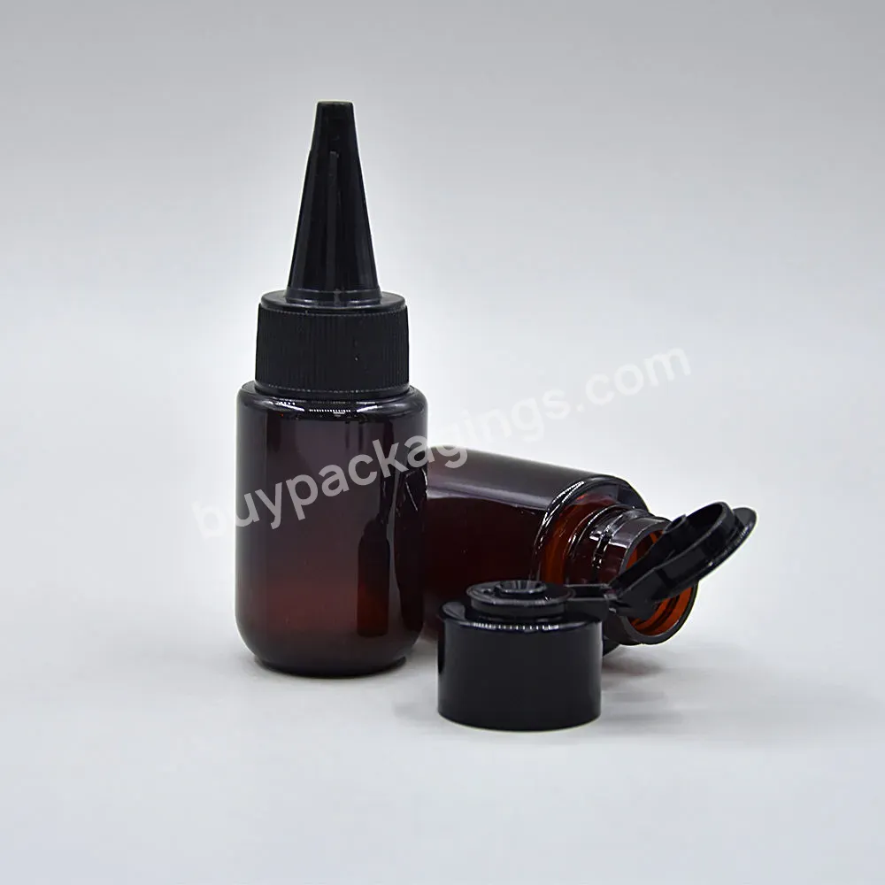 Pet Skin Care Packaging Green Applicator Plastic Bottles Amber Unique Design Screen Printing Cosmetic Bottle