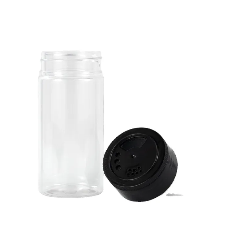 PET transparent seasoning plastic bottle 125ml food-grade cumin powder packaging bottle Pepper powder barbecue seaso Plastic Jar