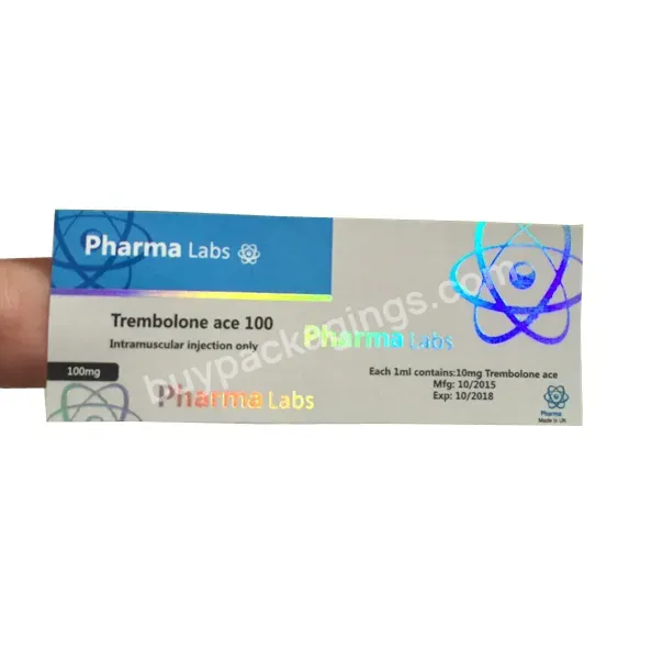 Pharma Labs 100mg Steroid Labels And Box/ 10ml Vial Steroid Sticker