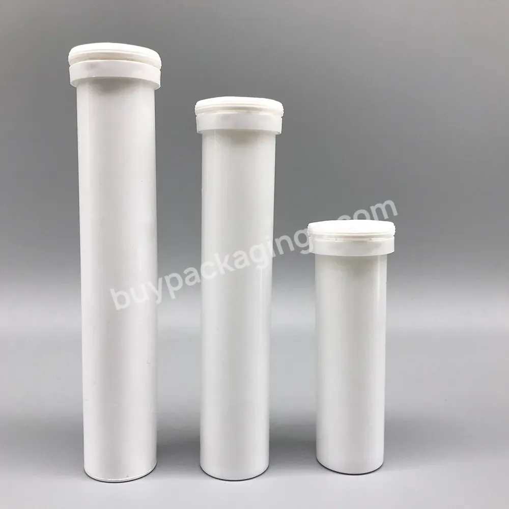 Pharmaceutical 29*163 Mm Pp Plastic Effervescent Tablet Containers Bottle With Desiccant Caps