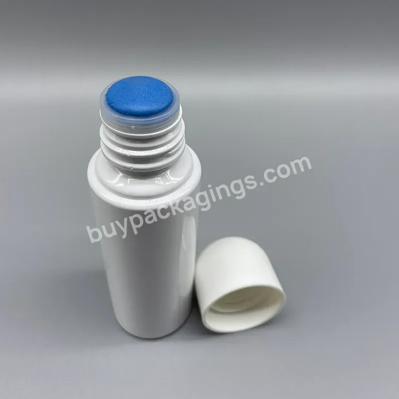 Pharmaceutical 3oz 80ml Pet Plastic Sponge Applicator Bottle For Liniment Liquid