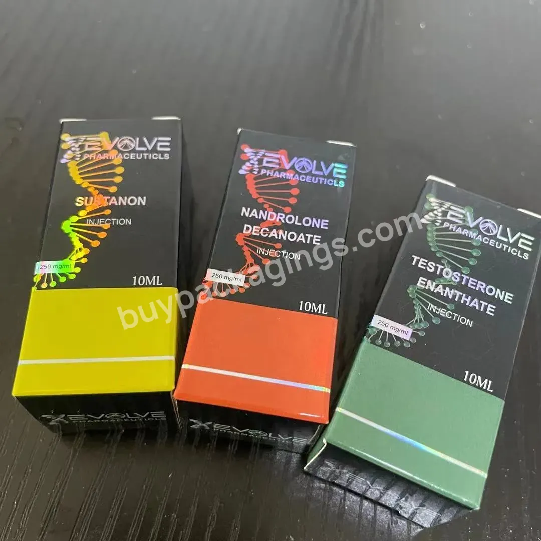 Pharmaceutical Dna Design Adhesive Hologram 10ml Vial Labels Stickers