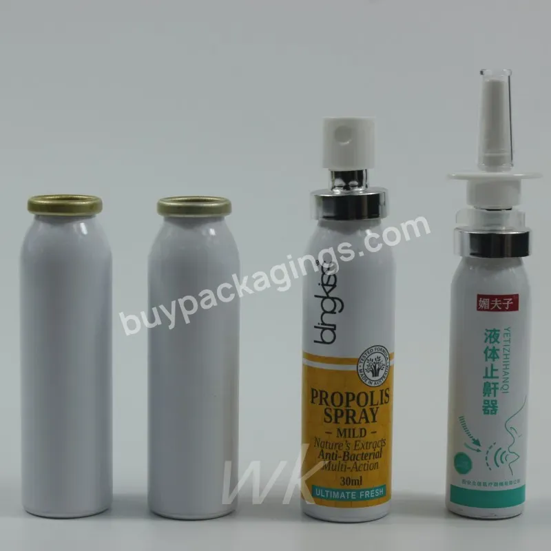 Pharmaceutical Grade Aluminium Mist Spray Nasal Spray Oral Spray Bottle 20ml 30ml 50ml