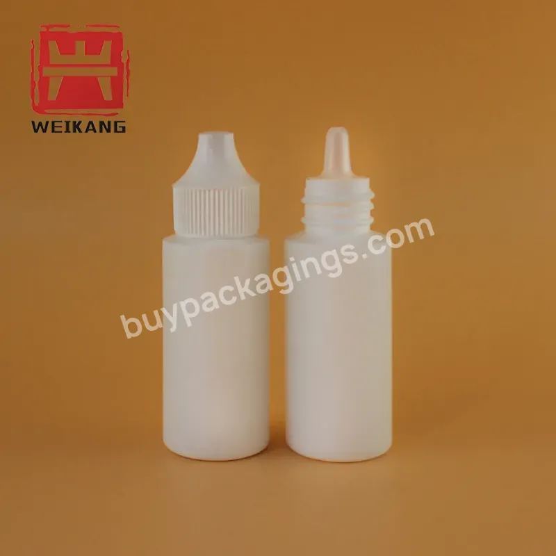 Pharmaceutical Package Manufacture Wholesale Plastic Drop Container 30ml Pe Eye Dropper Bottle Medical Squeeze Drop Bottle