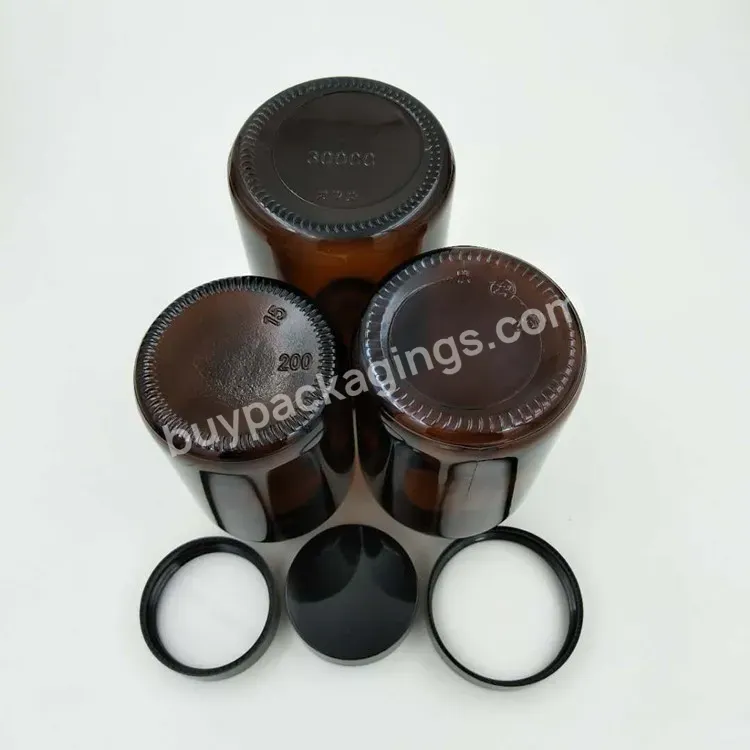 Pharmaceutical Packaging 60ml 80ml 100ml 150ml 200ml 260ml Amber Glass Medicine Pill Bottle Capsules Health Care Medicine Bottle