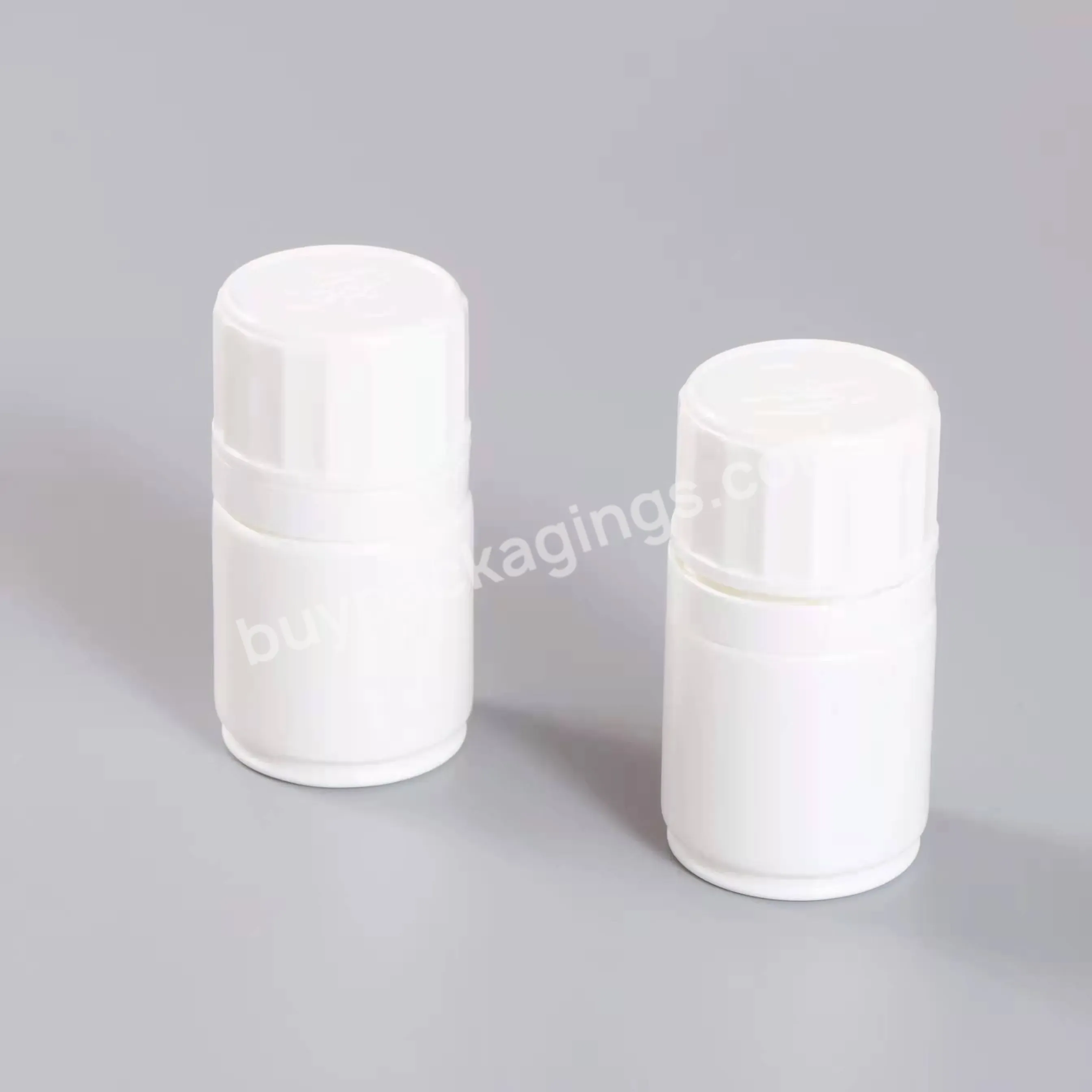 Pharmacy Packaging Capsule Bottle With Crc Plastic Cap Capsule Pill Container